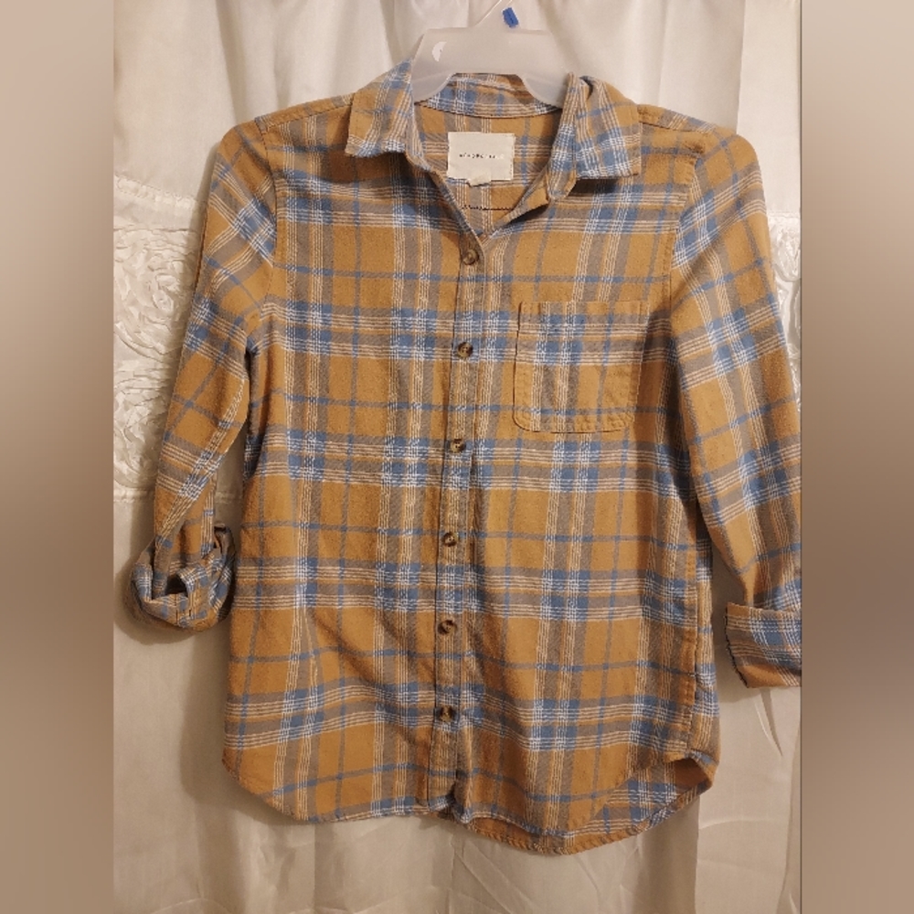 LED ZEPPELIN GRAPHIC UPCYCLED FLANNEL UNISEX SZ S - Picture 2 of 3